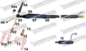 Torcha Pulsador Tig 26